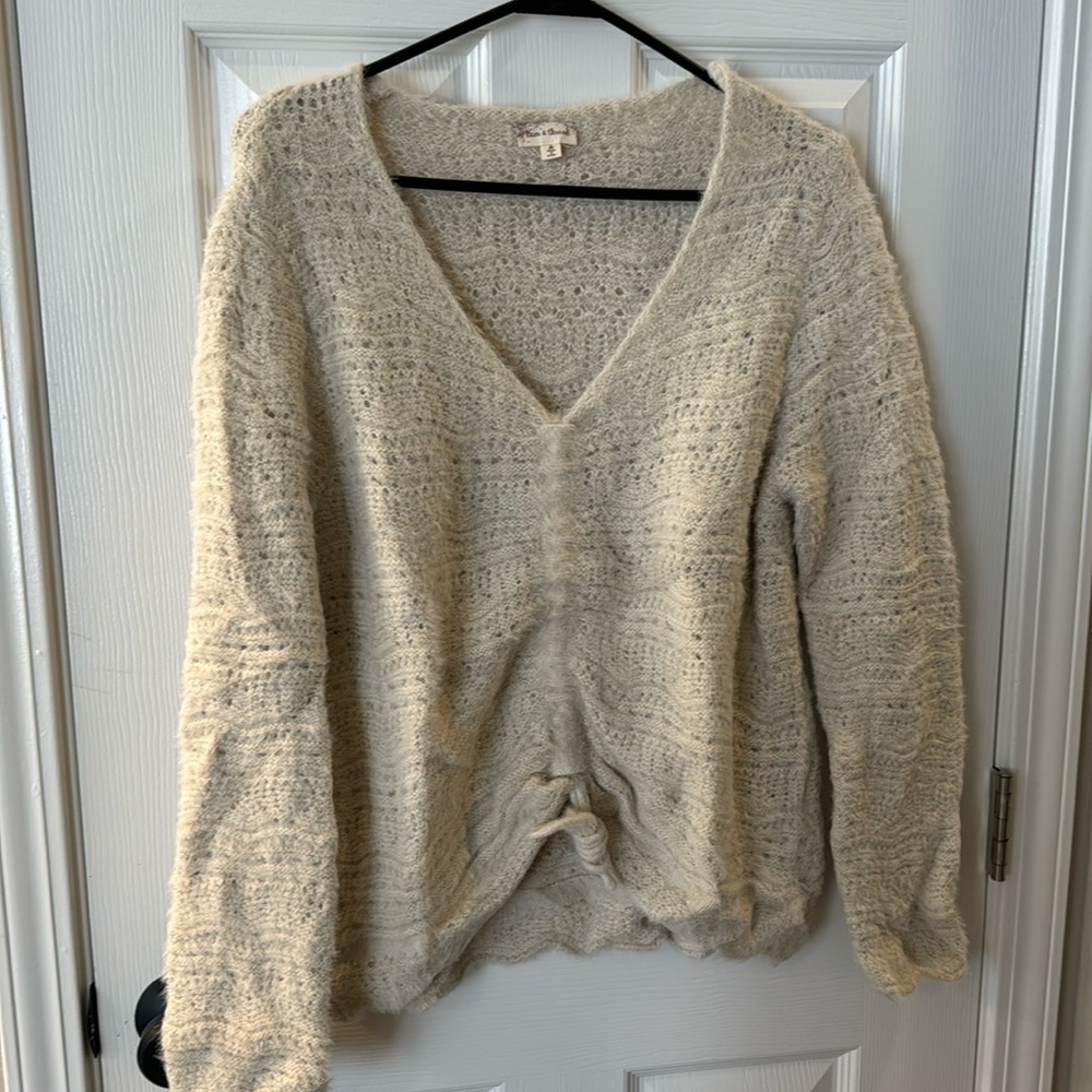 Soft cream sweater